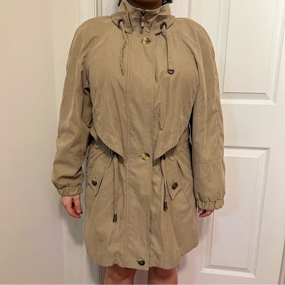 Fleet Street Beige Trench Rain Coat